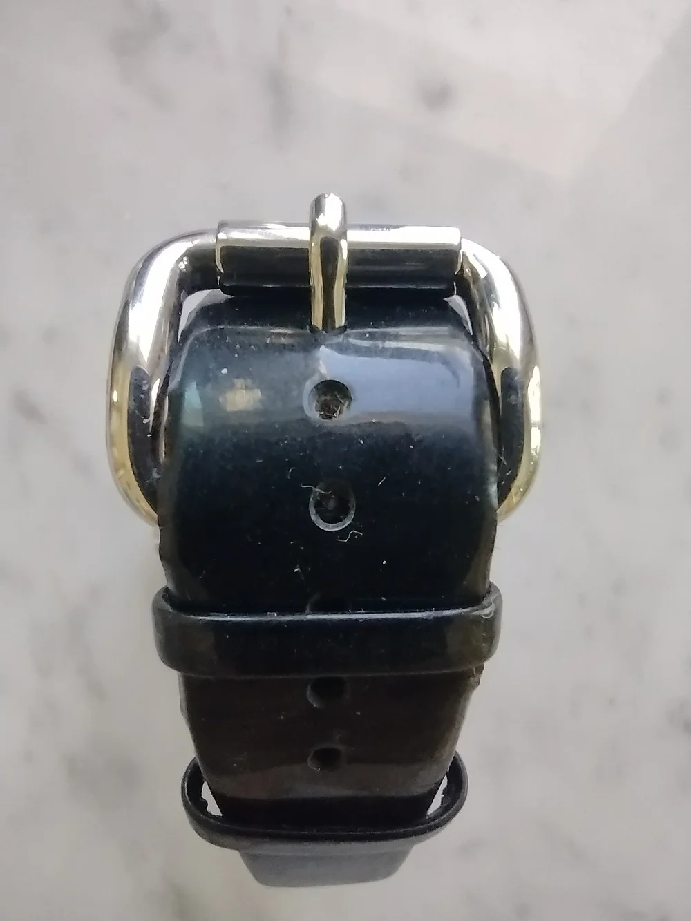 MARC JACOBS Black Round Logo Watch